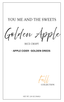 Golden Apple Rice Crispy Mix Fall 26